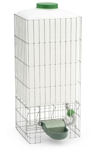 Agrarzone Hühnertränke automatisch mit Tank 30 Liter - ideal für Ställe ohne Wasserleitung - automatische Frischwasserzufuhr - Hühner Wasserspender/Geflügeltränke