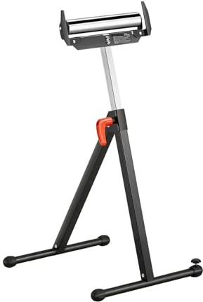 Supporto A Rulli Da 250 Libbre/135 Libbre LBC Regolabile In Altezza Con For Estensione For Lavorazione Del Legno Testa A In Acciaio Lucidato 11,5 Pollici per i Professionisti(2-Pack 135lbs)