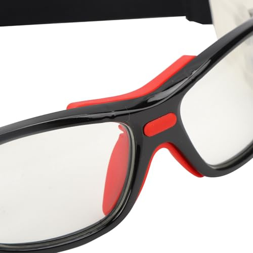 Qudinip Sport-Schutzbrille, Stoßfeste, Hochfeste Basketballbrille für Outdoor, Radfahren, Klettern, Wandern, Männer und Frauen (Schwarz)