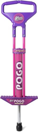 Unibos | Pink & Purple Pogo Jumper - Durable Construction, Super Spring Bounce Action & Z Tech Handle Bar System | Perfect For Indoor & Outdoor Fun | Ideal for Ages 5 & Up (Pink & Purple)