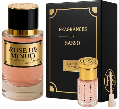 Rosa doft av minut arabisk doft - FRAGRANCES BY SASSO - lyxig set - parfymextrakt 50 ml + mysk 3 ml - presentförpackning för män och kvinnor - privat kollektion