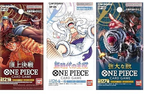 3X ONE Piece Mystery Booster Set -Japanisch + Heartforcards® Versandschutz