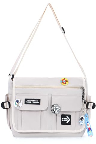 Jywmsc Lindo Bolso de Mensajero para la Escuela para Hombres y Mujeres Estilo Kawaii Bolso de Hombro Informal Y2K Regalo 2026