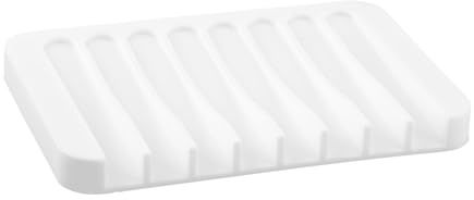 Tabanzhe Silicone Soap Dish-Self Draining Soap Tray Holder Soap Saver Shower Non-Slip Soap Drying Rack Dish for Bathroom Kitchen Sink Shower Bathtub Travel