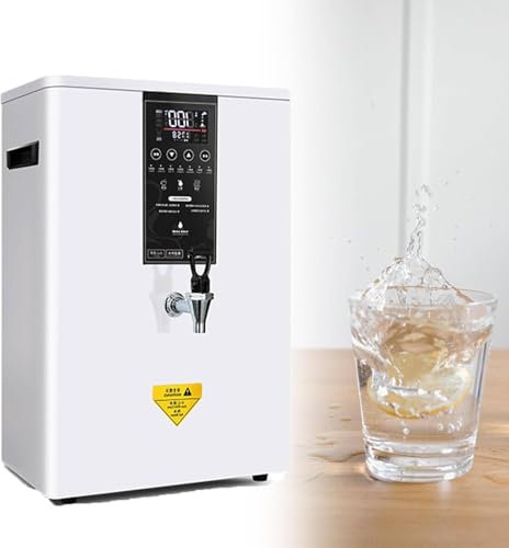 Dispensadores De Agua Caliente De Pared, Caldera De Agua Comercial De 3000 W Con Tubo De Calentamiento De Acero Inoxidable 304, Control De Temperatura De Calentamiento Por Pasos De 50-80L/H,50L-White