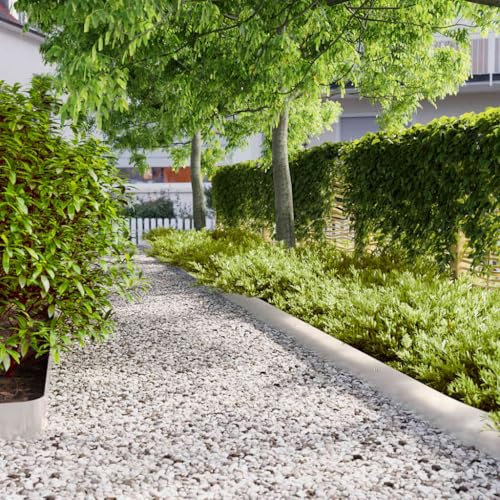 MEDELLO860130 Embellece el jardín y decora la valla, muebles de borde de césped, 10 piezas de acero laminado en frío negro, muebles de puerta de jardín, puerta para valla al aire libre, barrera de