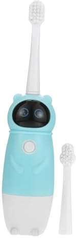 Gogogmee Brosse à dents électrique garçon fille cartoon avec tête souple nettoyage et design ludique pour enfants outil soin bucco-dentaire pour maison et voyage