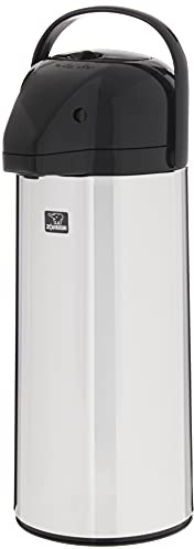 Zojirushi 2.45-Liter Brew-Thru Air Pot, Polished Stainless Steel