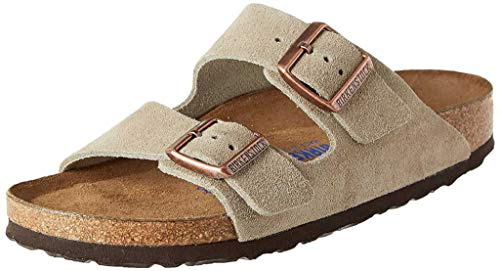 BIRKENSTOCK Damen Arizona Sandalen, 43 EU Schmal, Beige Taupe