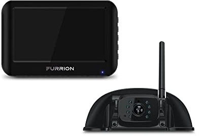 Furrion Vision S Wireless RV Backup Camera System with 4.3-Inch Monitor, 1 Rear Sharkfin, Infrared Night Vision, Wide-Angle View, Hi-Res, IP65 Waterproof, Motion Detection, Microphone - FOS43TASF