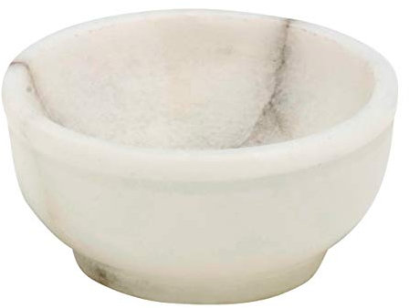 MaMeMi Elegante runde Räucherschale Weiss [FEUERFEST Durchmesser 6,5 cm] aus SPECKSTEIN zum Räuchern daheim auf Räucherkohle