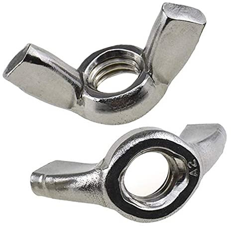 M5 Tuecas de Mariposa de Alas De Chapado en Zinc (Paquete de 5) para Tornillos Roscados - Sujetadores Tarea Pesada Estándar Certificado ISO965 DIN315 M5 Apriete Wing Nuts (13mm x 26.5mm)