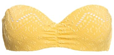 Roxy Quiet Beauty - Bandeau Bikini Top for Women - Top de Bikini Bandeau - Mujer - Amarillo.