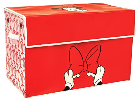 MINNIE MOUSE Disney Storage Box - Officially Licensed Large Organiser Container Fabric Toy Chest for Kids | Paladone