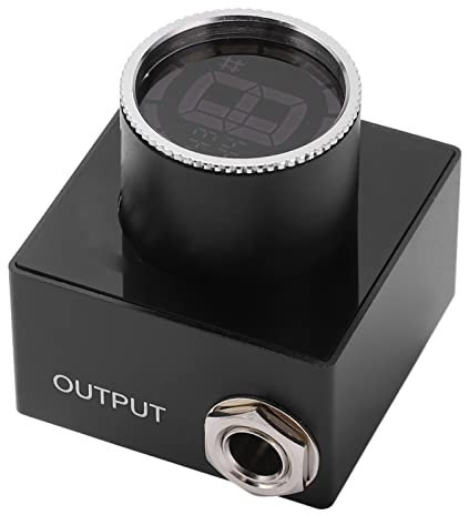 Guitar Tuner Pedal, Mini Compact Chromatic Foot Pedal Tuning Tool LED Display Universal Bass Tuner Pedal Color Tuning Mode Mute Tuning Guitar Looper Pedal für Gitarre Bass Pedalboard