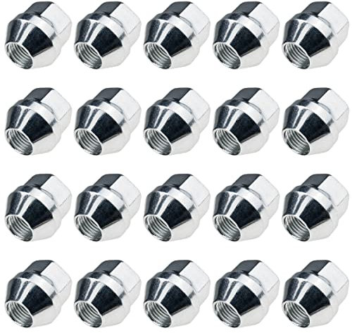 20x Radmuttern M12x1,5 Kegelbund Offen 25mm Verzinkt für Alufelgen Stahlfelgen SW19