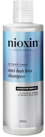 Nioxin Anti-Hair Loss Shampoo – Shampoo gegen Haarausfall, mit Koffein, Niacinamid, 240 ml