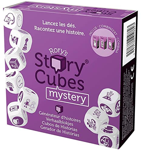 Asmodee Story Cubes: Mystery Würfelspiel, Mehrfarbig - Zygomatic - Brettspiel - Abenteuer - Mehrsprachig - 3+