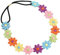 TSHAOUN 3 Stücke Blumen Stirnband Haarband Mehrfarbig Mode Floral Elastisch Haarband, Stickblumen Braut Stirnband, Blumen Haarreif für Hochzeit,Festival Party,Reisefotografie,Konzert