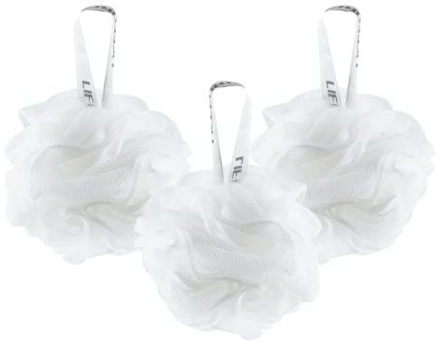 Lifeforce Duschschwamm, Badeschwamm, Luffaschwamm, groß, saubere Haut, Luffa-Schwamm zum Baden, bequem und weich, Mesh-Luffa-Körperpeeling, Duschschwamm – dicke und luxuriöse Farben