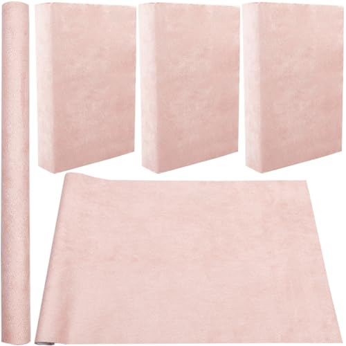 CRASPIRE Tela de Ante para Libros de 59 x 16.9.3 in Color Rosa para Libros A8-A(3) encuadernación de Tela Superficie de Papel Cubierta para Libros Álbumes de Recortes Archivos Bricolaje Protector