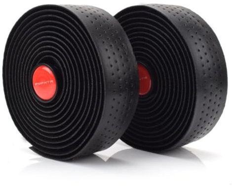 HOUSON Fahrrad Lenkerband, EVA+PU Mountainbike Lenkerband Rennrad Lenkerband Griff Lenkerband Rutschfest und Stoßdämpfend für Fahrrad Schwarz