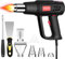 Pistola de calor Profesional, 60℃- 600℃ Temperatur Pistola Aire Caliente, Protección Contra Sobrecarga, heat gun 8 Boquillas para Pistola Calor Industrial, Pistola de Calor para Película de Coche