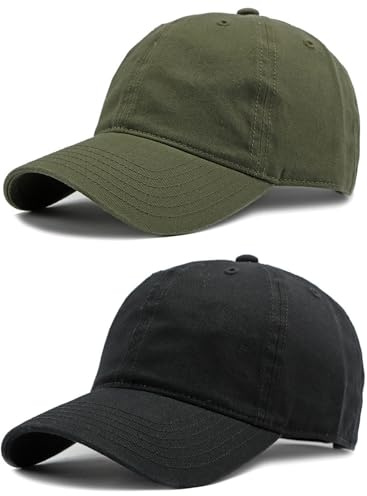 BABAHU Cappello da baseball da uomo e donna, tinta unita, regolabile, classico, 100% cotone, cappello da golf Dad Hat, taglia unica