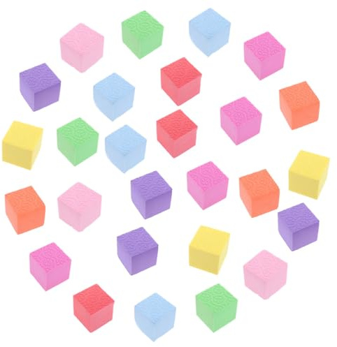 OSALADI Blocchi Cubici Di Schiuma Colorati 50 Pezzi Set, Mattoncini Educativi Sicuri e Lisci Per Giochi Creativi Scuola Materna Ragazzo Ragazza