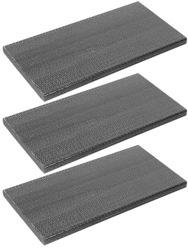 NESTINGHO Patio Furniture Rocking Chair Spring Plates Fiberglass 3Pcs 4.9 X 2.4 X 0.2 Black Sturdy for Outdoor Lawn Chair and Glider Repair