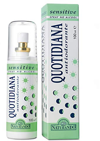 Naturando Quotidiana Antiodorante Sensitive Spray da 100 ml Previene la formazione di cattivi odori per le pelli più sensibili