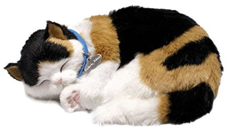 Perfect Petzzz ® Chat Calico Qui respire The Original Breathing Pet New Huggable Soft Version Plush Toy Gift Bundle