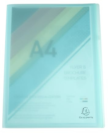 Exacompta - Cod. 88470E - 1 Portalistino Chromaline Pastel 40 buste - Copertina polipropilene - Dimensioni 24x32cm - Colori disponibili: blu pastello, corallo, giallo, malva, verde pastello