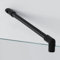 Stabilisationsstange Dusche schwarz matt I 45 Grad Duschwand Halterung Glaswand I Duschwand Stabilisator Stange I Stabilisierungsstange Duschkabine I Haltestange (30cm)