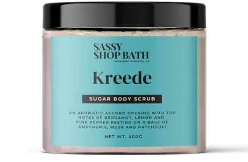 Sassy Scents Kreede Sugar Body Scrub | Exfoliating + Hydrating | Soft Smooth Skin | 400g
