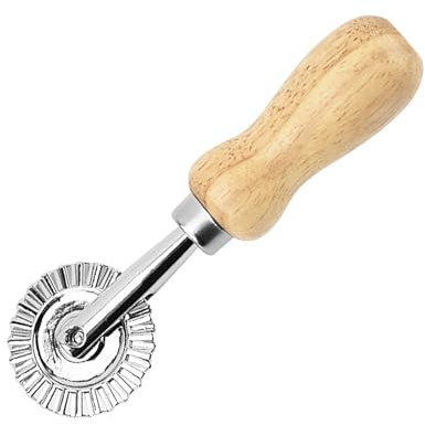 KOCNYDEY Pastry Wheel, Dough Ravioli Crimper, Pizza Cutter, Dumplings Lasagna Pierogi Cutter for Home Kitchen, 1.3 1 PC