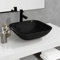 Lavabo de vidrio negro 42x42x14 cm,Lavabos-345248
