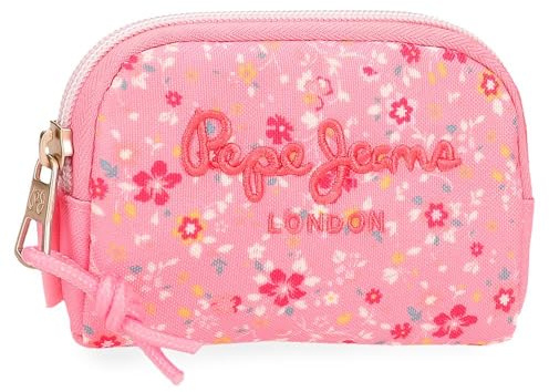 Pepe Jeans Alenka Rosa Monedero Rosa 12x8x2 cms Poliéster 0,19L by Joumma Bags