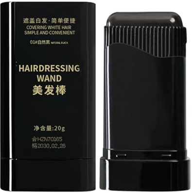 Coloration temporaire pour cheveux noirs pour une couverture rapide des cheveux blancs | Formule très résistante à l'abrasion, brosse de coloration parfaite pour une coloration uniforme, pour