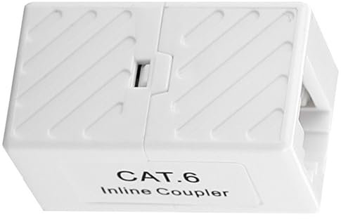 RJ45 CAT6 CAT6A Cable acoplador Ethernet adaptador de extensión interruptor entre conexión de red router PC