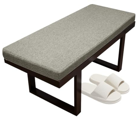 RZYW Cuscino per Panca da Esterno 80x40 150x50 100x50 120x40, Cuscino per Panca da Giardino Antiscivolo Lavabile, Cuscino Panca per Sedie a Sdraio Mobili da Interni/Esterni,No4,120x45x3cm
