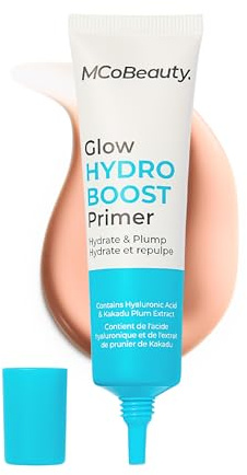 MCoBeauty - Glow Hydro Boost Primer Makeup - Prep Primer with Hyaluronic Acid and Kakadu Plum Extract - Helps to Diminish the look of Imperfections - Face Make-up - 30ml