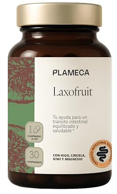 PLAMECA Laxofruit - Favorece el Tránsito Intestinal - Magnesio y Fruitix complejo concentrado de Ciruela Kiwi Higo 30 comprimidos bicapa