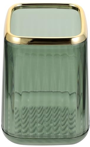 Hemobllo Make Up Pinselhalter Kosmetik Organizer Stiftebehälter aus Bruchfestem Material in Edel Jadegrün Multifunktions Aufbewahrung für Schminktisch Büro und Schule