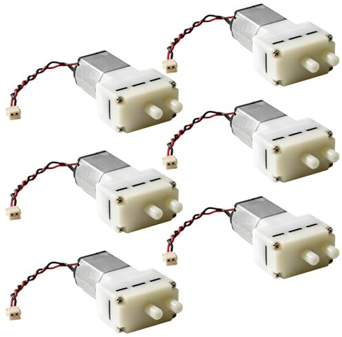 Behogan 6 pompe autoadescanti: mini pompa a vuoto compatta, pompa a membrana DC3V-37V, 030, versatile, per la maggior parte degli acquari, lunghezza cavo ca. 60 mm, T12 mm