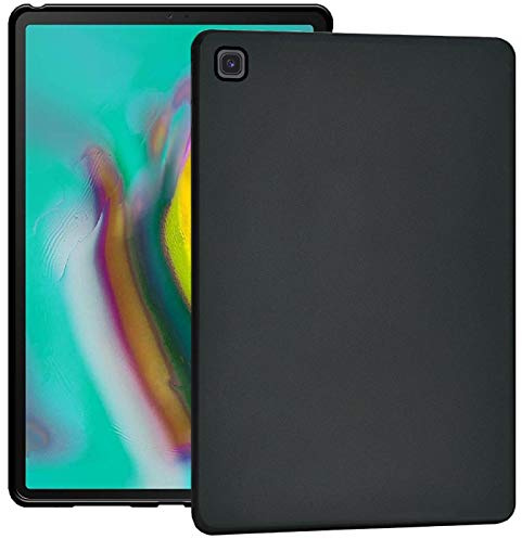 Verco Hülle für Samsung Galaxy Tab S5e 10.5, Schutzhülle Tablet Tasche Silikon Cover [T720 / T725], Schwarz