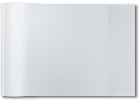 HERMA 19899 Heftumschlag A5 Quer Transparent Klarsicht, Hefthülle aus strapazierfähiger & abwischbarer Polypropylen-Folie, durchsichtige Heftschoner für Schulhefte, farblos