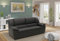 DOMO. collection Sofa Ambato, Leder 2, 5-Sitzer in klassischem Design, 2, 5er Couch in Leder-Optik, Kunstleder, Polster-Garnitur, 191 x 92 x 88 cm (BxTxH), schwarz