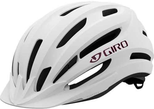 Giro Register MIPS Adult Recreational Cycling Helmet - Matte White/Dark Cherry (2024), UW
