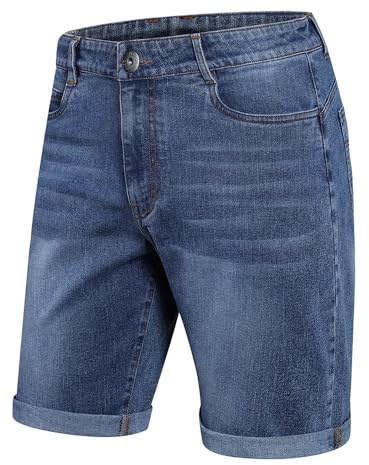 ZOXOZ Herr Jeansshorts Denim Klassisk Stil och Bekväm Passform för Sommar